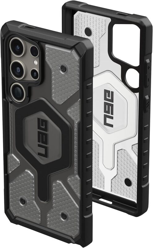 Urban Armor Gear UAG Samsung Galaxy S24 ULTRA case cover Pathfinder Clear PRO MagSafe Compatible (18 Feet Drop Tested) - Clear Ice